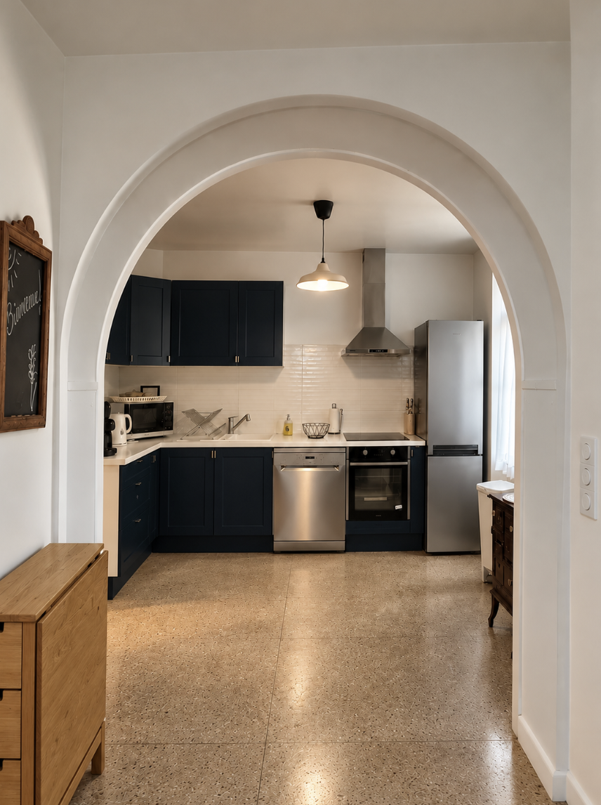 Trois maisons de village — Lauris — après travaux, vue 3
