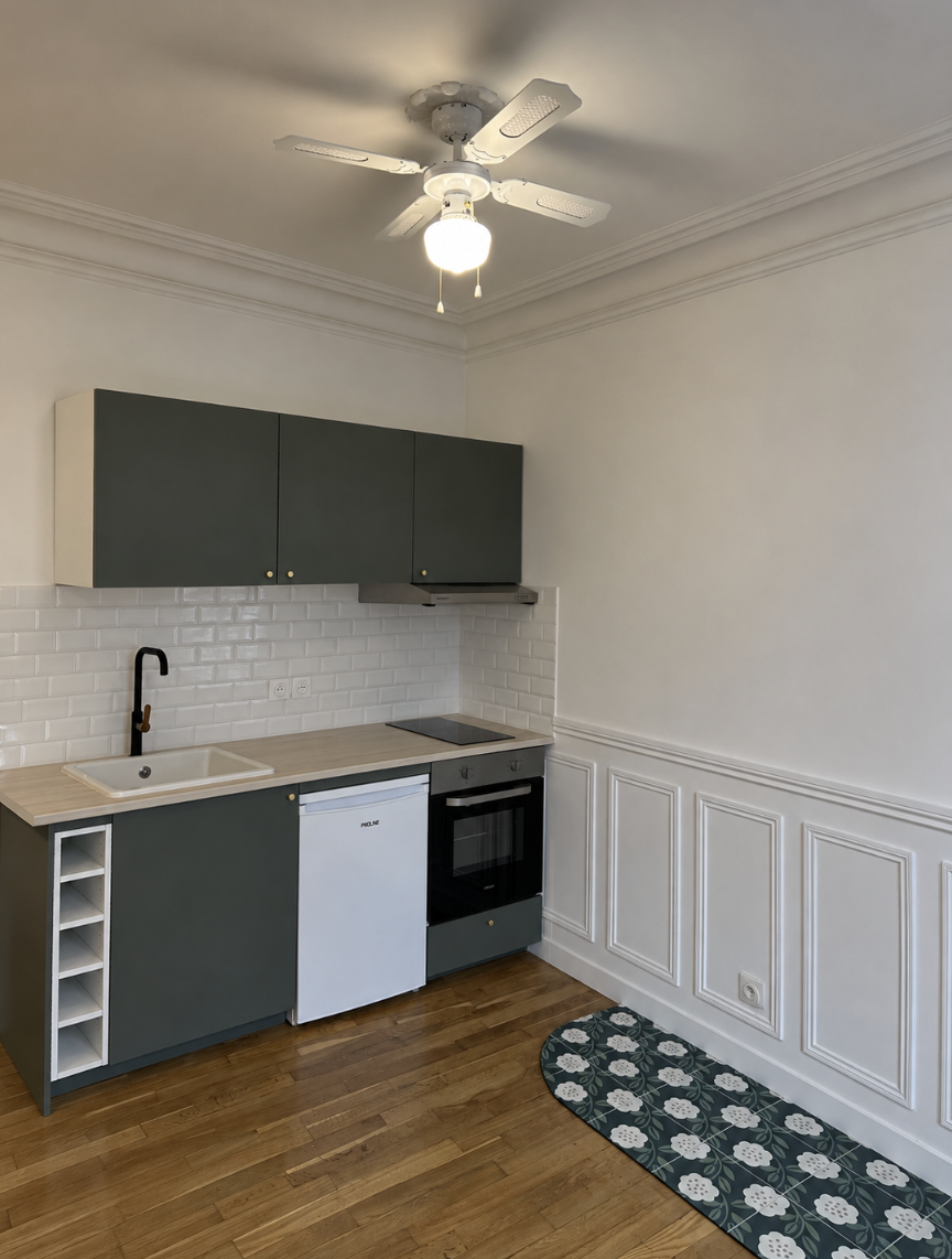 Appartement haussmannien — Paris — après travaux, vue 1