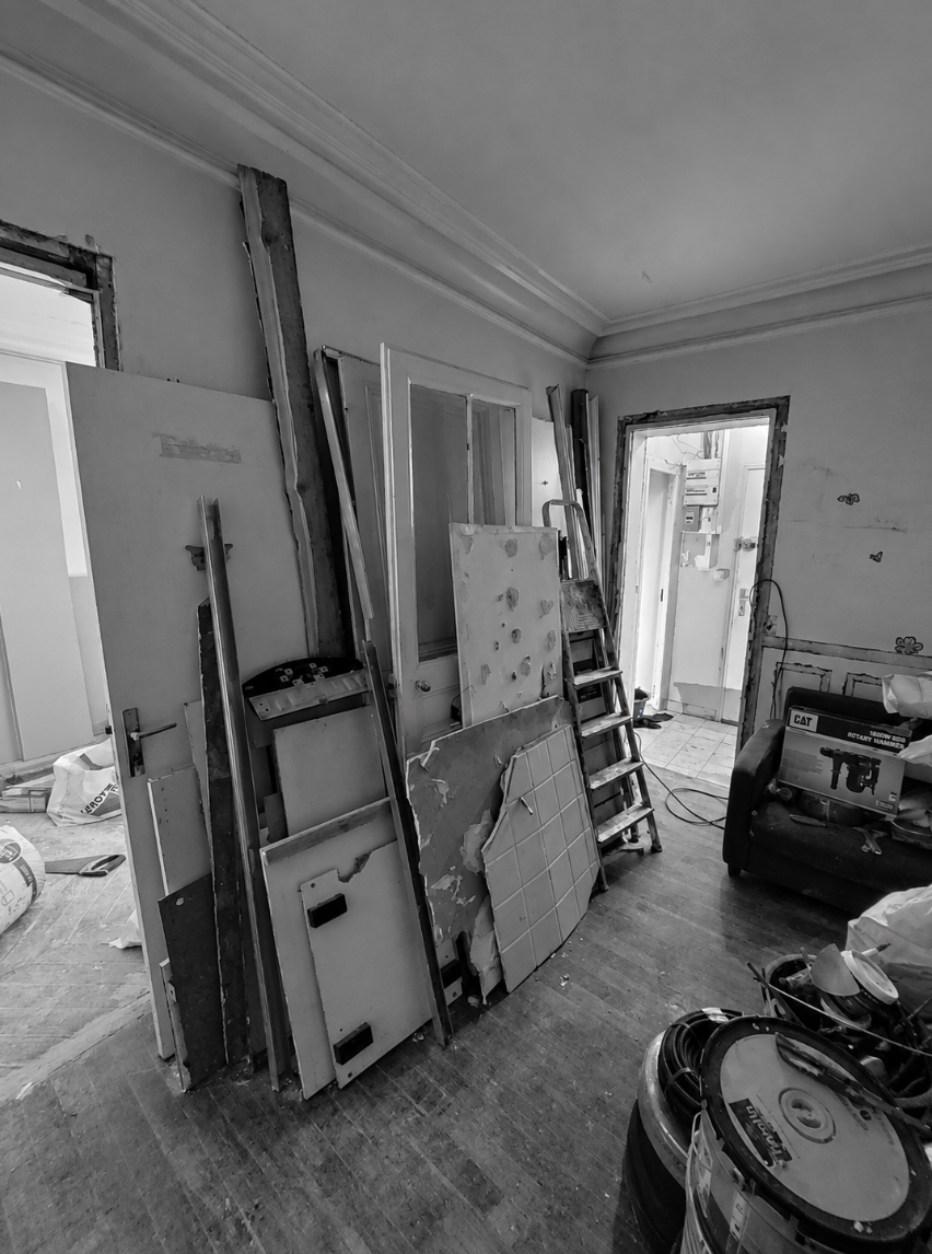 Appartement haussmannien — Paris — avant travaux, vue 2