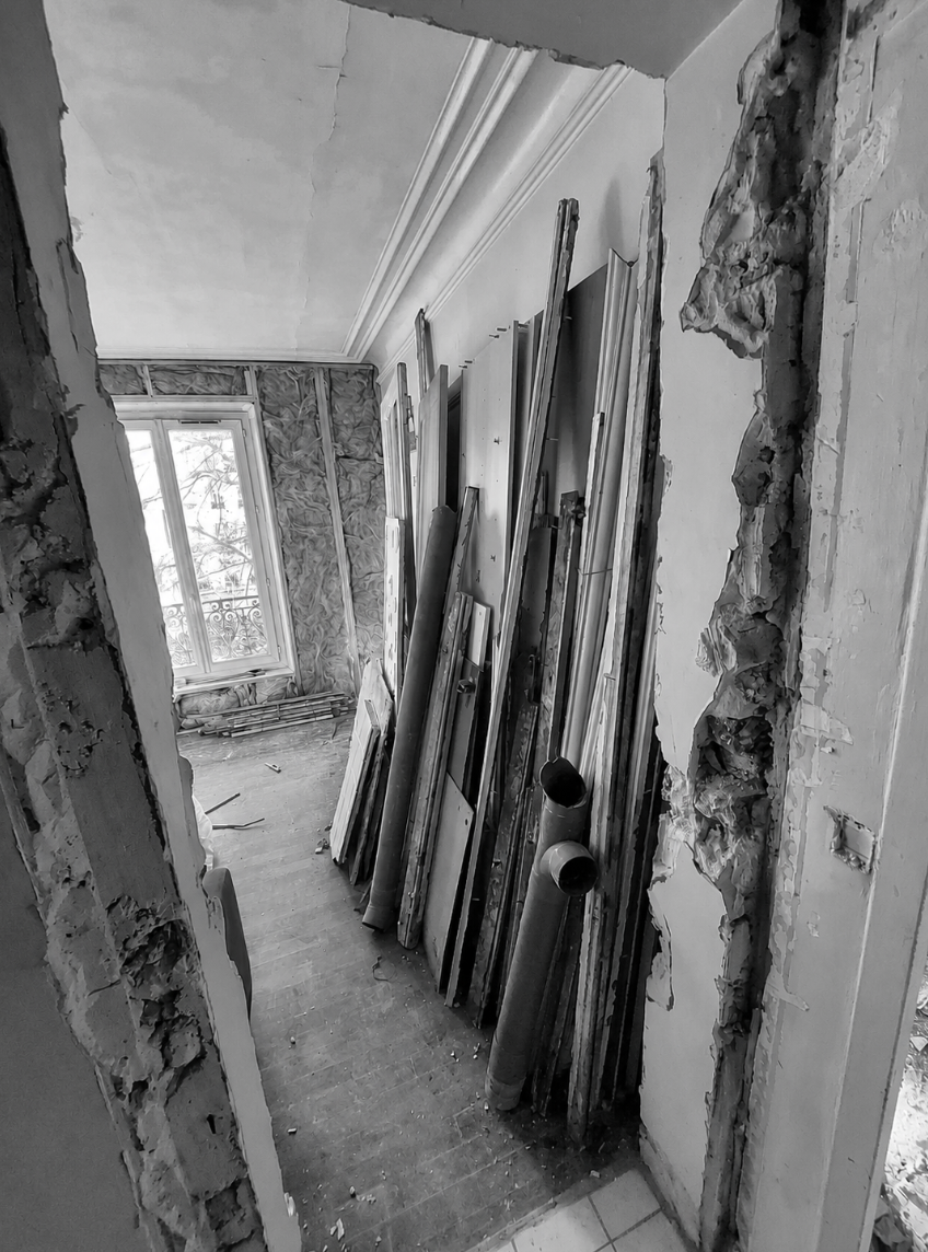 Appartement haussmannien — Paris — avant travaux, vue 3